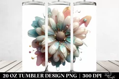 Glossy Daisy Clipart 20 Oz Tumbler Product Image 2