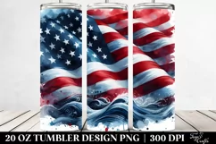 Washed Flag Tumbler | 20 Oz Tumbler Product Image 2