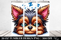 Colorful Crazy Yorkshire Terrier | 20 oz Tumbler Product Image 2
