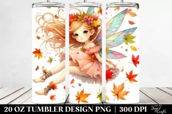 Colorful Cute Fairy Tumbling Autumn Leaves Wind 20 oz Product Image 2
