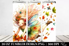 Colorful Cute Fairy Tumbling Autumn Leaves Wind 20 oz Product Image 2