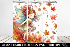 Colorful Cute Fairy Tumbling Autumn Leaves Wind 20 oz Product Image 2