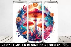 Vibrant Celestial Mushroom 20 Oz Tumbler Product Image 2