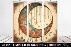 Colorful Half Moon with Stars 20 oz Tumbler Product Image 2