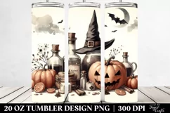 Vintage Halloween Potion Scene | 20 oz Tumbler Product Image 2