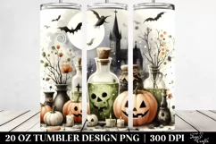 Vintage Halloween Potion Scene | 20 oz Tumbler Product Image 2