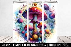 Magical Celestial Mushroom Clipart 20 Oz Tumbler Product Image 2