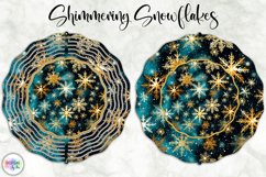 Christmas Wind Spinner | Shimmering Snowflakes Print Product Image 1
