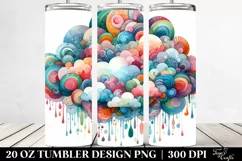 Colorful Whimsical Cloud | 20 Oz Tumbler Product Image 2