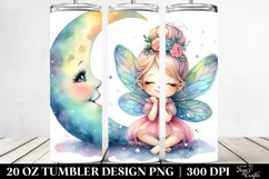 Cute Fairy with Smiling Moon | 20 Oz Tumbler Product Image 2
