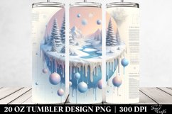 Pastel Christmas Melting Scene, High-Res 20 Oz Tumbler Product Image 2