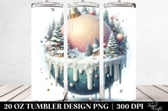 Pastel Christmas Melting Scene, High-Res 20 Oz Tumbler Product Image 2