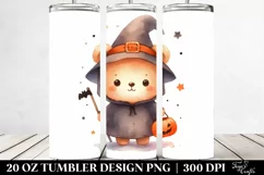 Cute Spooky Bear Halloween Clipart PNG Product Image 2