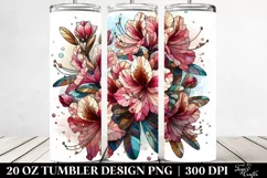 Detailed Stained Rhododendron Marble Watercolor Splash | 20 Product Image 2
