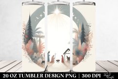 Simple Nativity Scene, Transparent 20 Oz Tumbler Product Image 2