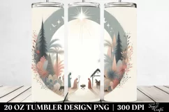 Simple Nativity Scene, Transparent 20 Oz Tumbler Product Image 2