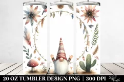 Boho Gnome,Excited Forest Critter 20 oz Tumbler Product Image 2