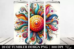 Colorful Whimsical Sun | 20 oz Tumbler Product Image 2