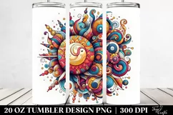 Colorful Whimsical Sun & Vibrant Rainbow | 20 oz Tumbler Product Image 2