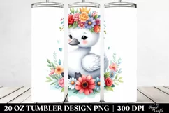Cartoon-Style Swan PNG Product Image 2