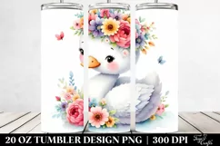 Cartoon-Style Swan PNG Product Image 2