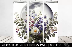 Digital Nightshade Painting,Halloween Theme 20 oz Tumbler Product Image 2
