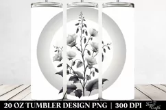 Nightshade Digital Art,Dark Floral Design 20 oz Tumbler Product Image 2