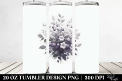 Nightshade Digital Painting,Dark Flower Theme 20 oz Tumbler Product Image 2