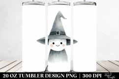 Whimsical Funny Witch Clipart, High-Res 20 Oz Tumbler Product Image 2