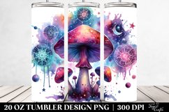 Magical Celestial Mushroom Clipart 20 Oz Tumbler Product Image 2