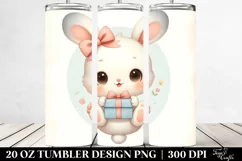 Pastel Retro Baby Bunny Tumbler Product Image 2