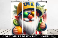 Gnome with Sunglasses Digital Painting | 20 Oz Tumbler Product Image 2