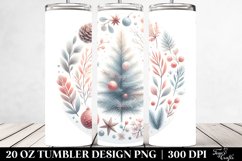 Simple Christmas Text Art, Transparent 20 Oz Tumbler Product Image 2