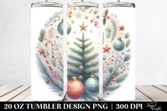 Simple Christmas Text Art, Transparent 20 Oz Tumbler Product Image 2