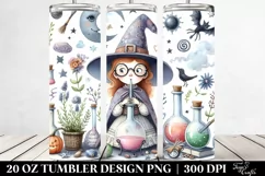 Washed Watercolor Witch,Funny Witch | 20 oz Tumbler Product Image 2