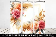 Vibrant Golden Carnation Frame | 20 Oz Tumbler Product Image 2
