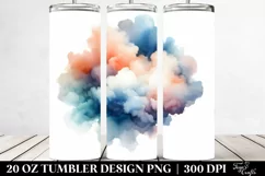 Abstract Cloud Clipart, High-Res 20 Oz Tumbler Product Image 2