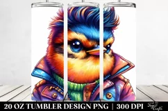 Winter Bird with Cool Haircut PNG Product Image 2