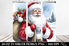 Santa Portrait Tumbler Product Image 2