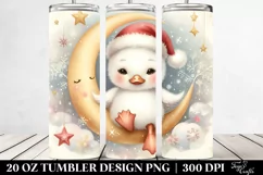Pastel Baby Swan on Moon Tumbler Product Image 2