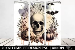 Vintage Halloween Skull Tumbler Product Image 2