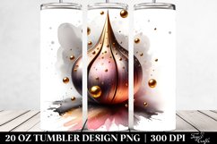 Abstract Glossy Snowdrop Shiny Golden Watercolor Splash | 20 Product Image 2