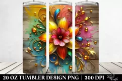 Colorful Daffodil Material | 20 Oz Tumbler Product Image 2
