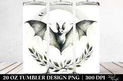 Simple Bat,Watercolor Image | 20 oz Tumbler Product Image 2