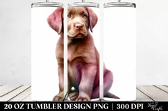 Cute Chesapeake Bay Retriever Clipart, High-Res 20 Oz Product Image 2