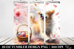 Dog Tumbling Spring Petals | 20 Oz Tumbler Product Image 2