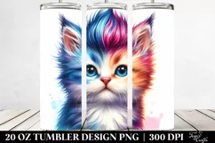 Aggressive Cat with Awesome Haircut PNG Product Image 2