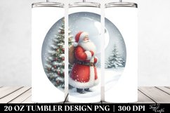Simple Christmas Santa Tumbler Product Image 2