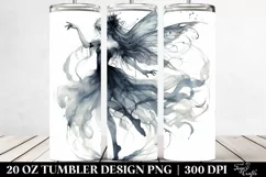 Gothic Fairy Dancing, Transparent 20 Oz Tumbler Product Image 2