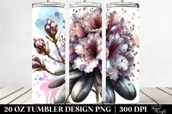 Detailed Shiny Rhododendron | 20 Oz Tumbler Product Image 2